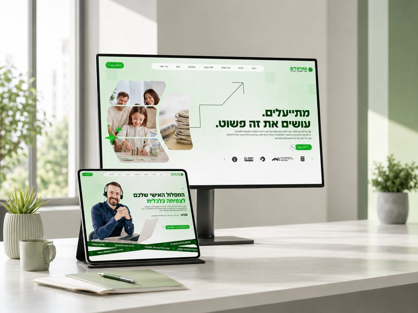 מתייעלים - עיצוב אתר