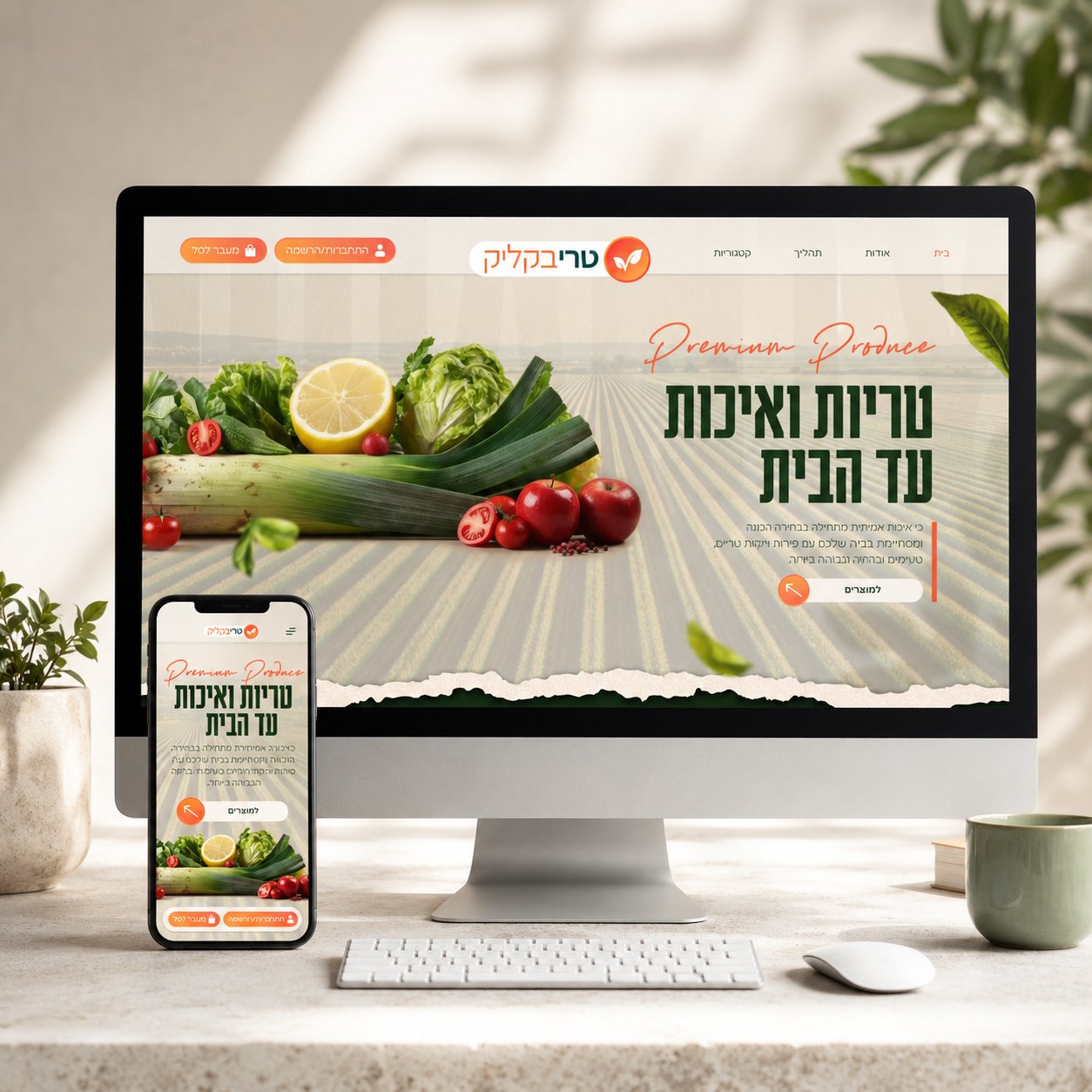 טרי בקליק - עיצוב אתר